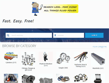 Tablet Screenshot of findfluidpower.com